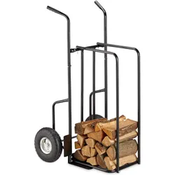 Relaxdays, Zubehör Kerzen + Kamin, Kaminholzwagen