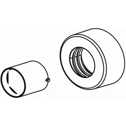 KWC Rosetten Set ZOE Bad, chromeline 537182