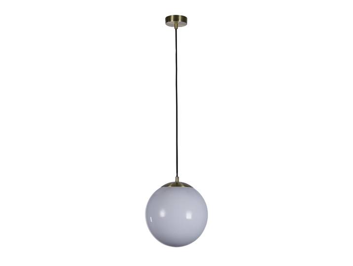 Pendentif Atom 2 - Laiton satiné et verre opale