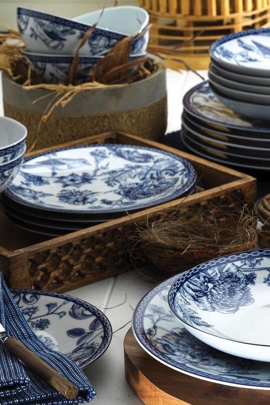 Famanu Porzellan-Servies Set für 6 Personen, 24-teilig