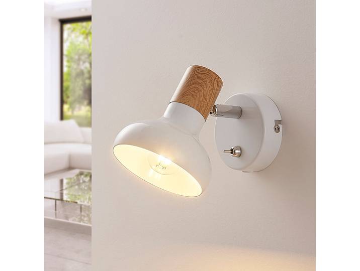 Fridolin Wandleuchte White - Lindby - Wohnzimmer - Modern - Metall - Einflammig