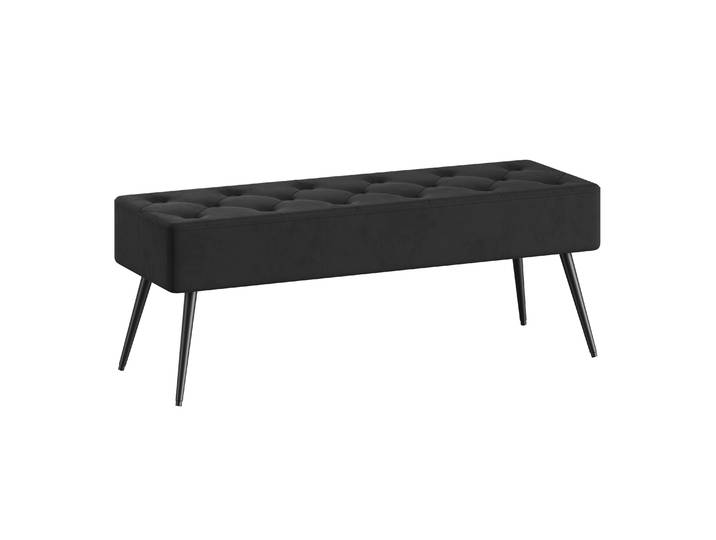 Sitzbank Samt EVERETT 113 cm schwarz
