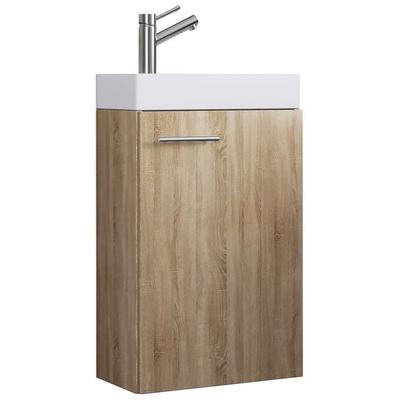 2-tlg. Gäste WC Waschplatz Waschtisch schmal Slito
