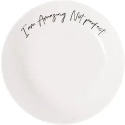 SCHALE AMAZING NOT PERFECT Statement weiß ø 18,7 cm