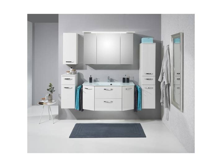 Meuble bas Quickset 326 2 portes 30 x 141 x 33cm Blanc