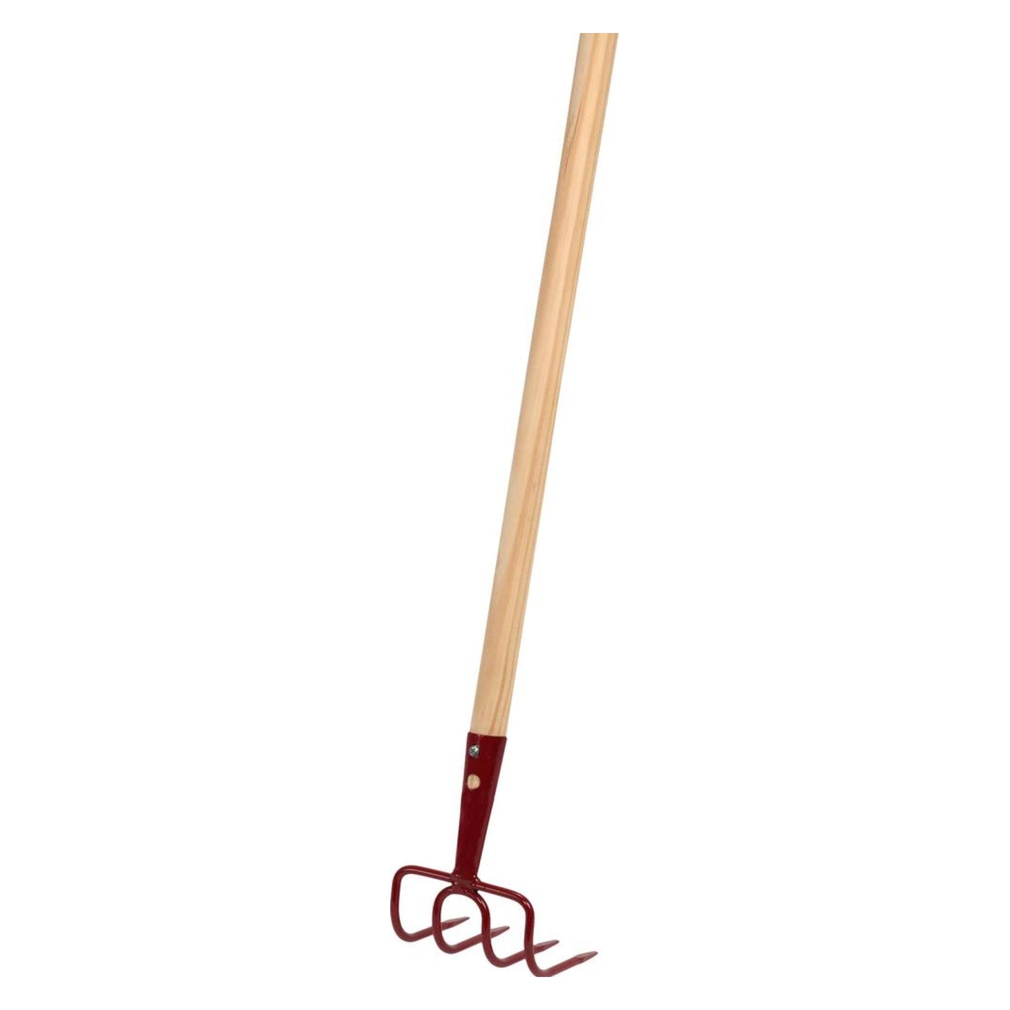 Magni Feld- und Gartenhacke 4 Zinken m. Stiel Floraworld (4047883001119)