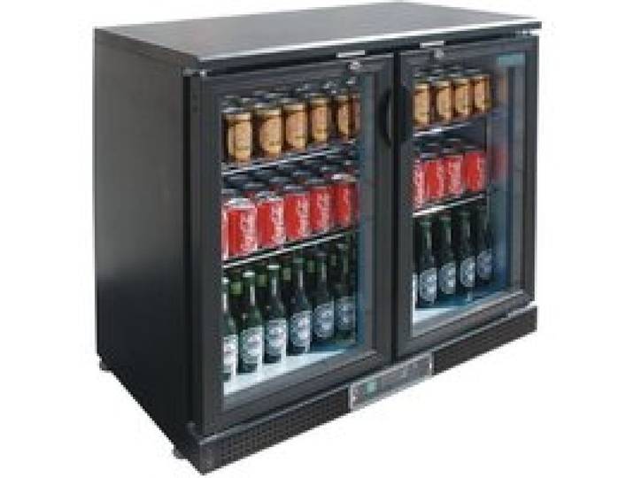 Arrière-bar 168 bouteilles 330ml double porte pivotante