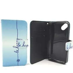 König Design Schutz Hülle für Wiko Sunset 2 Be Happy Blau Tasche Cover Case + 1 Panzer Schutz Glas (Wiko Sunset 2), Smartphone Hülle, Blau