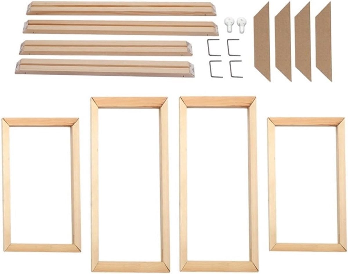 Houten Fotolijst Doe-het-zelf Frame Muurdecoratie Houtkleur Breedte: 30 cm