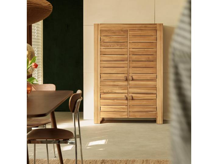 Anrichte aus massivem Teakholz 110 cm Minimalys - Natur - Teak