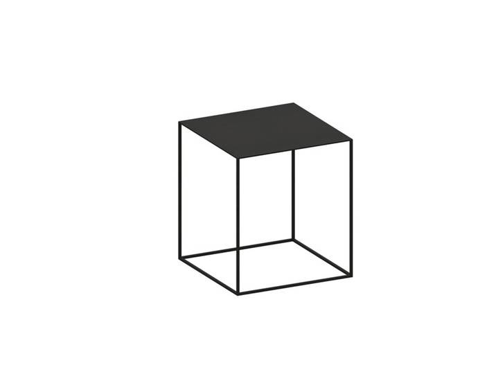 Kaffeetisch Slim Irony Low Table Zeus schwarz, Designer Maurizio Peregalli, 41x46x41 cm
