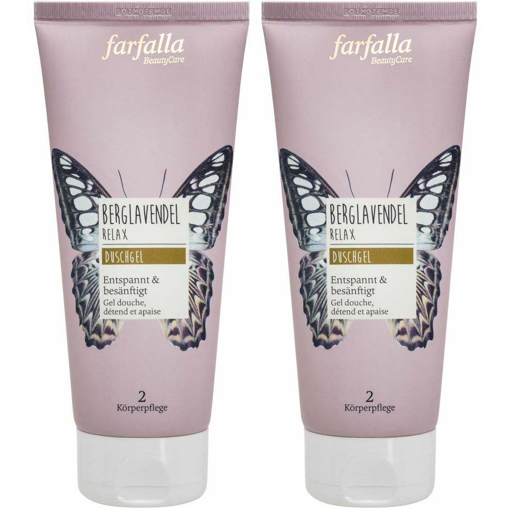 Farfalla Duschgel Berglavendel Relax 200 ml x2 2x200