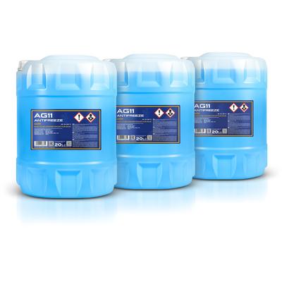 Mannol 3x 20 L Antifreeze AG11 (-40) Longterm Kühlerfrostschutzmittel [Hersteller-Nr. MN4011-20]