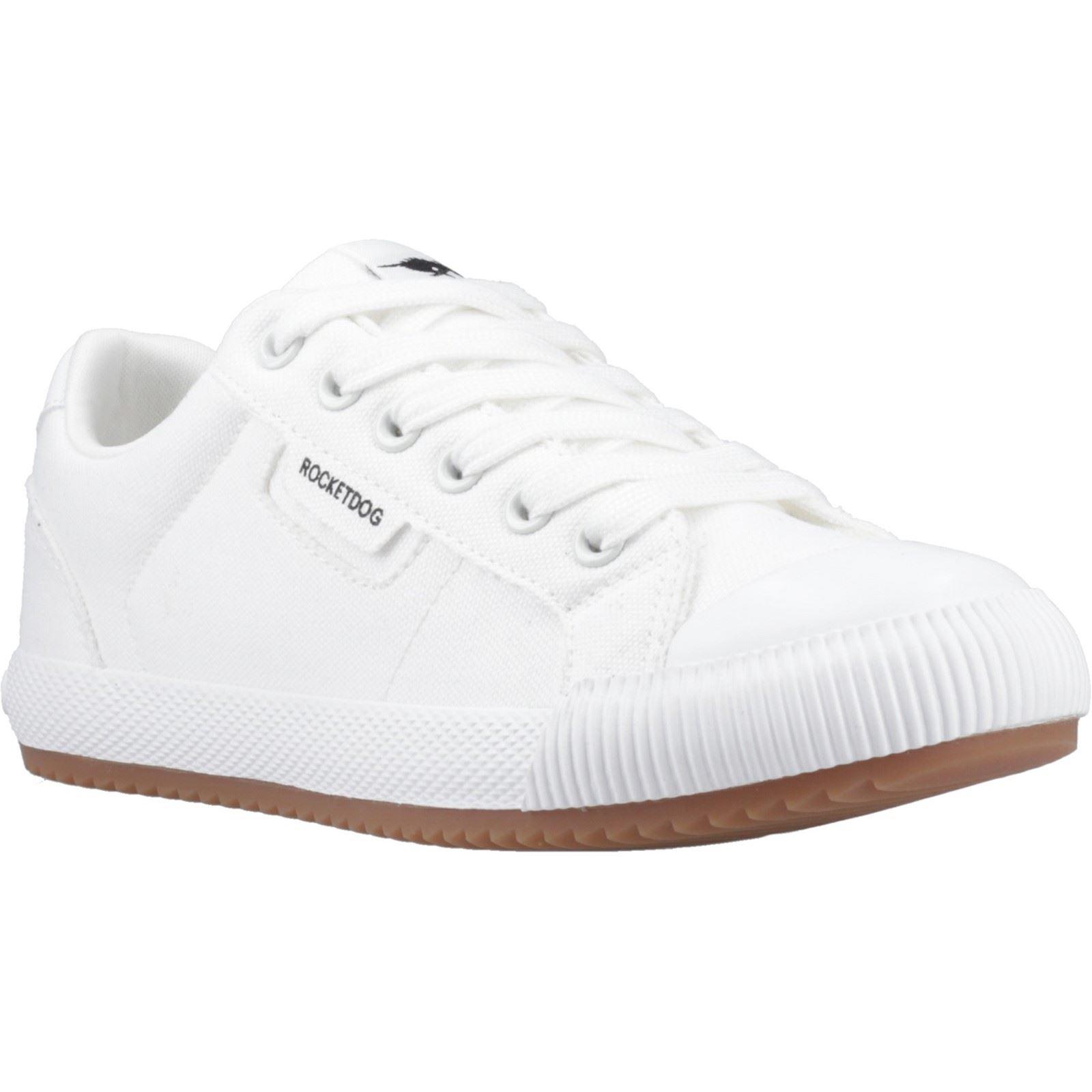 Rocket Dog Cheery Niedrig Baumwolle Damen Weiße Sneakers