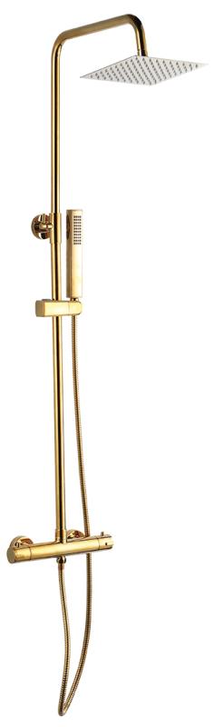 Laveo POLA Duschsäule mit Thermostatarmatur PLA_G0TD