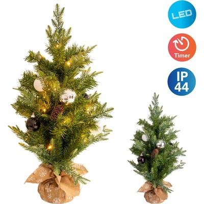 NÄVE LED Dekoobjekt "Weihnachtsbaum", grün, 1, H: 70cm, 1 Stk., Leuchten, Für Aussen geeignet (vor Haustüre),incl. Timer (6on/18off),40x LEDÂ´s