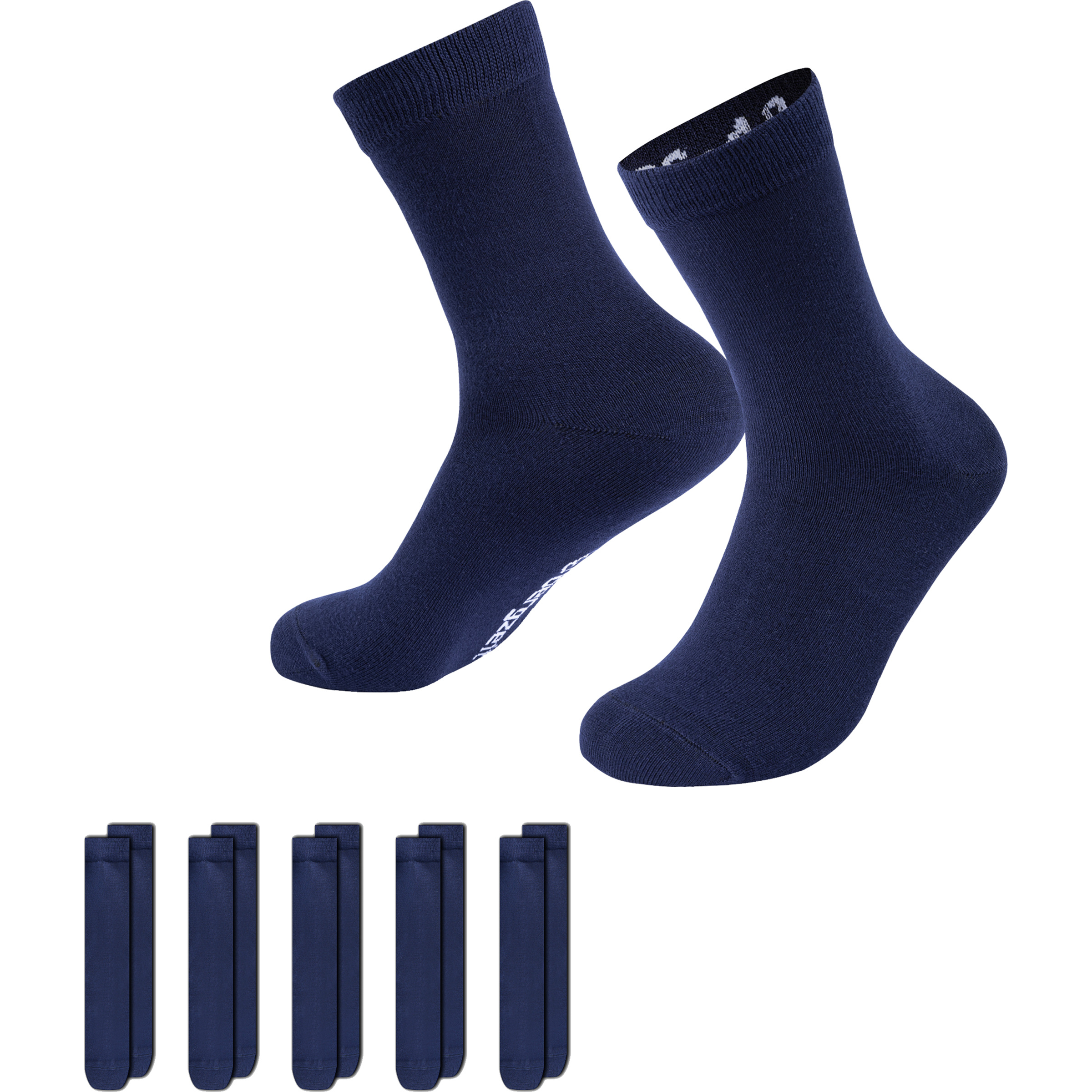Bergzeit Basics Bergzeit Bamboo 5er Pack Freizeitsocken blau Größe 36 Lifestyle Schnell trocknend