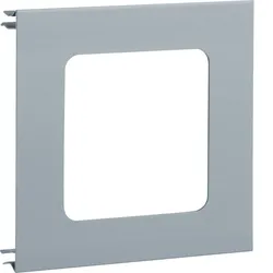 Hager BRA1201R7ELN Blende 1-fach R7 für UP-Einsatz mit Rahmen Aluminium BRA Oberteil 120mm eloxiert