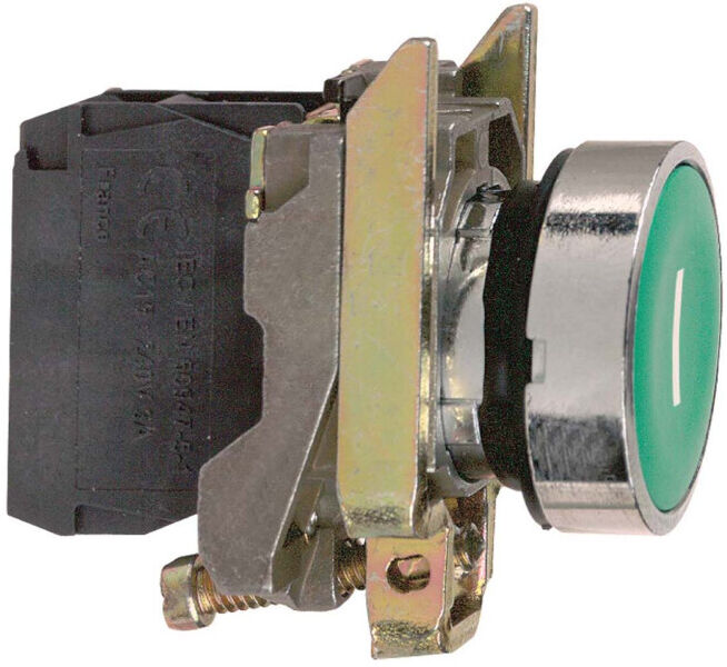 Schneider Electric Bouton-poussoir plat, vert, 1S XB4BA31 (XB4BA31)