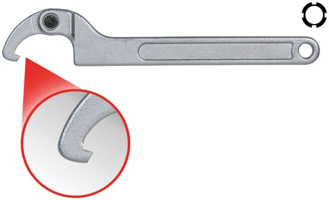 KS Tools Clés à ergot articulés, pour 120-180mm (517.1320)