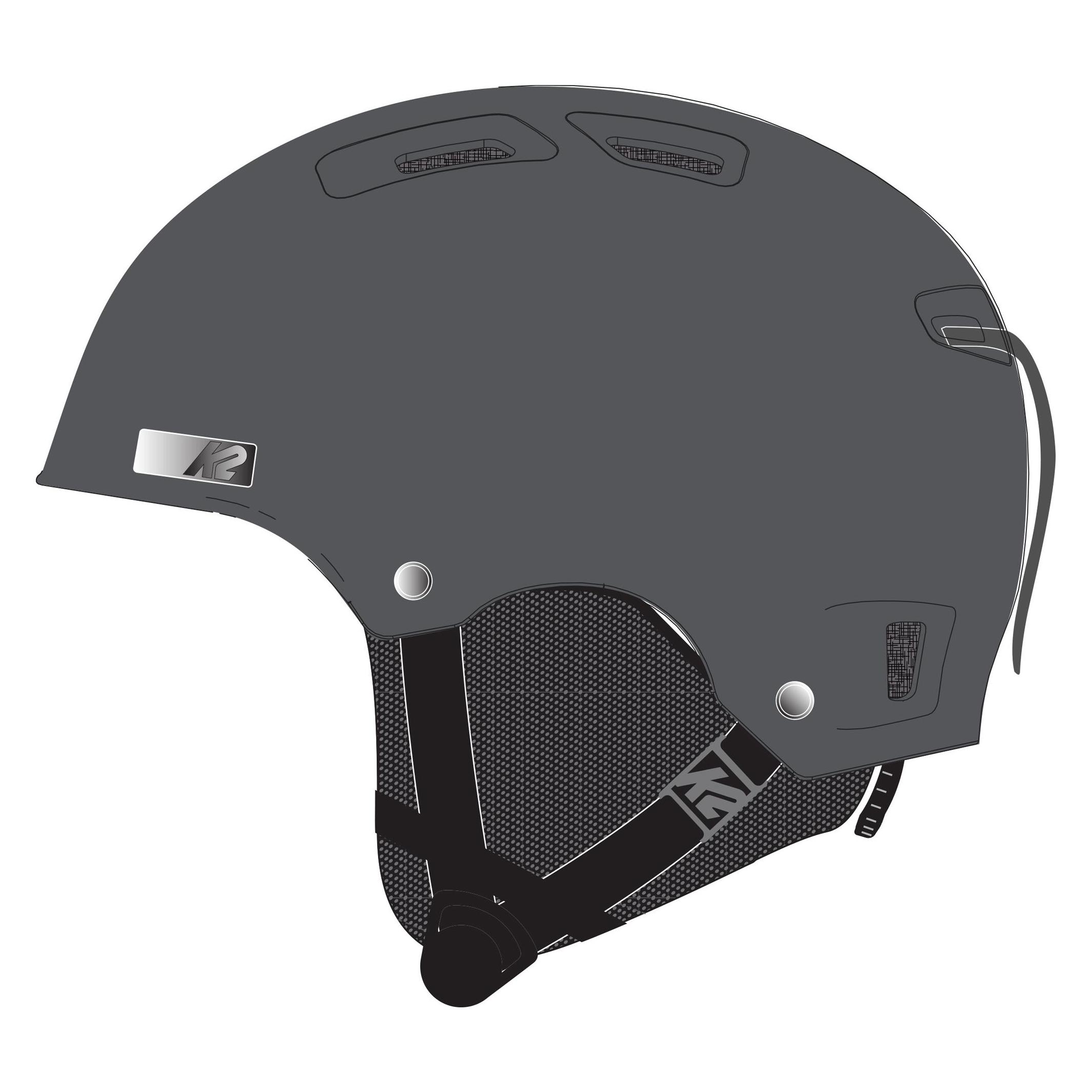 K2 Skis Unisex - All Mountain Helm Verdict, Dark Gray, 10H4005 (51 - 55 cm, S) (10H4005.1.4.S)