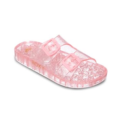 Sandale ROXY "RG KATTIE GLITTER", Mädchen, Gr. 32, rosa (plumeria), EVA, Synthetik, Schuhe Sandale, Pantolette, Sommerschuh