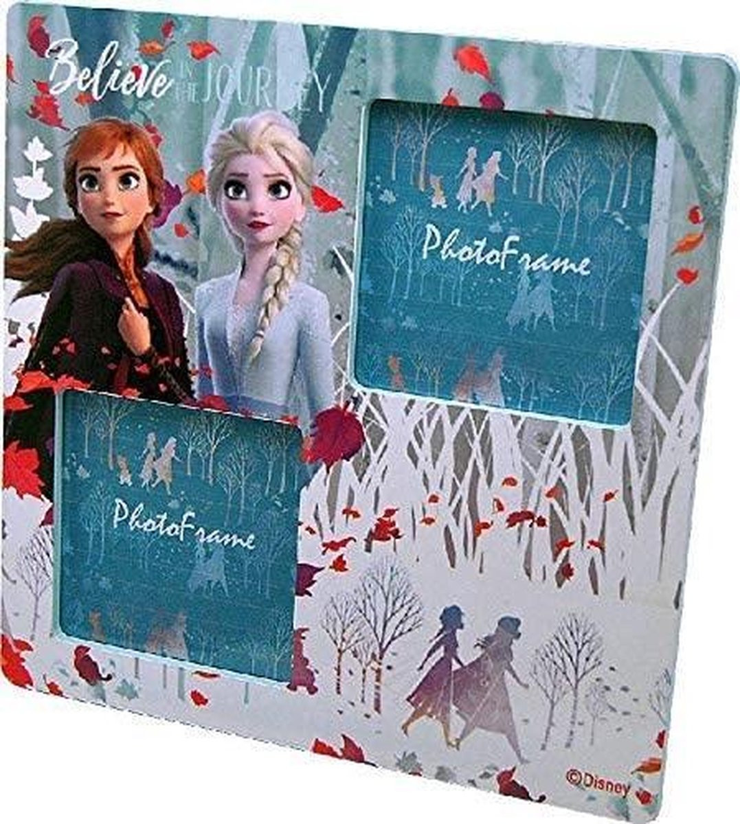 Frozen II Fotolijst 23 cm – Blauw – Hout – Decoratie voor de meisjeskamer