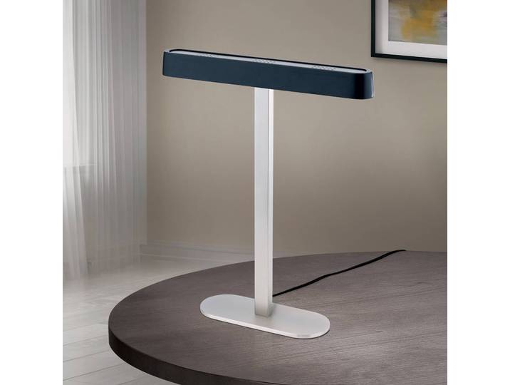 ORION LED Tischleuchtelampe Auftakt, alu / grau / zink, für Wohn- / Esszimmer, Aluminium, Modern