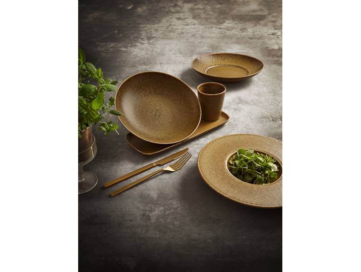 Gourmetteller Grumpy 4er-Set 28 x 20 x 28cm Beige/Beige