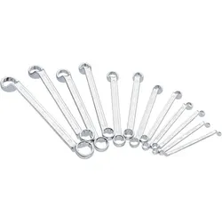 VIGOR Doppel-Ringschlüssel Satz ∙ V1524N ∙ Außen Doppel-Sechskant Profil ∙ 6 x 7 – 30 x 32 ∙ Anzahl Werkzeuge: 12