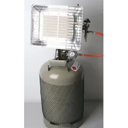 11 kg Gasflasche + 4,2 kW Heizstrahler + Flaschenschlüssel