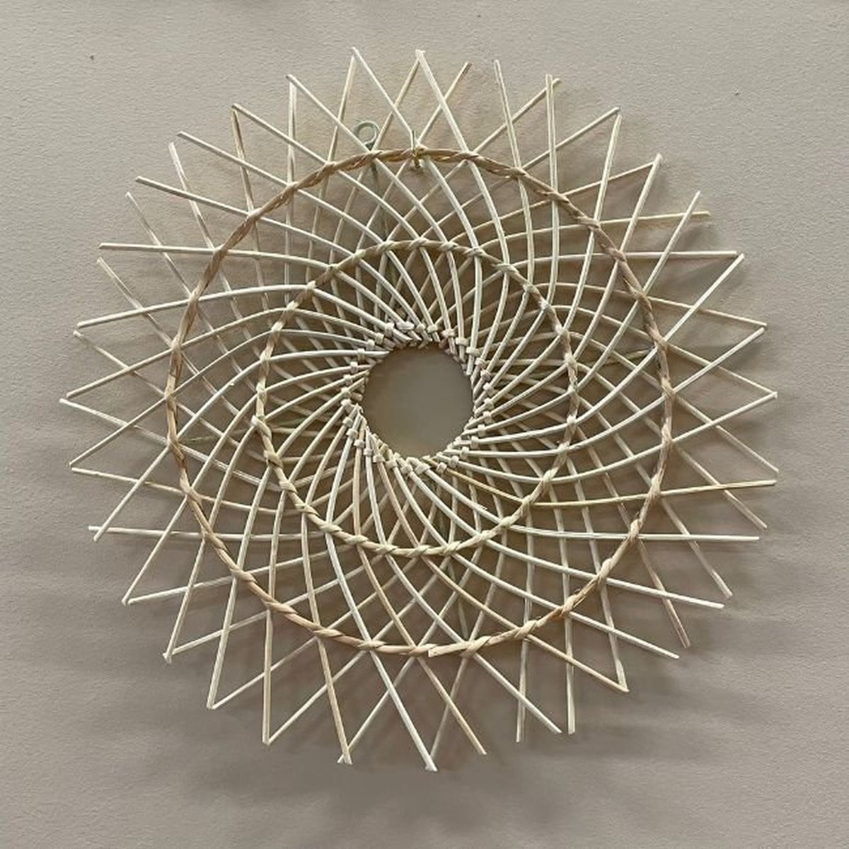 Set van 2 Wanddecoratie Naturel Cirkel Pitriet