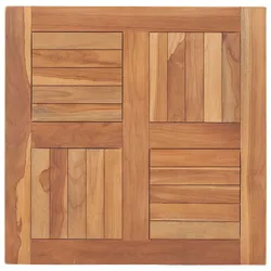 vidaXL Tischplatte Massivholz Teak 60×60×2,5 cm