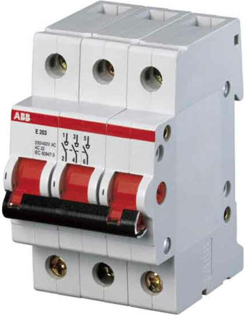 ABB Stotz S&J; Interrupteur encastrable 400V, 63A E204/63R (2CDE284001R0063)