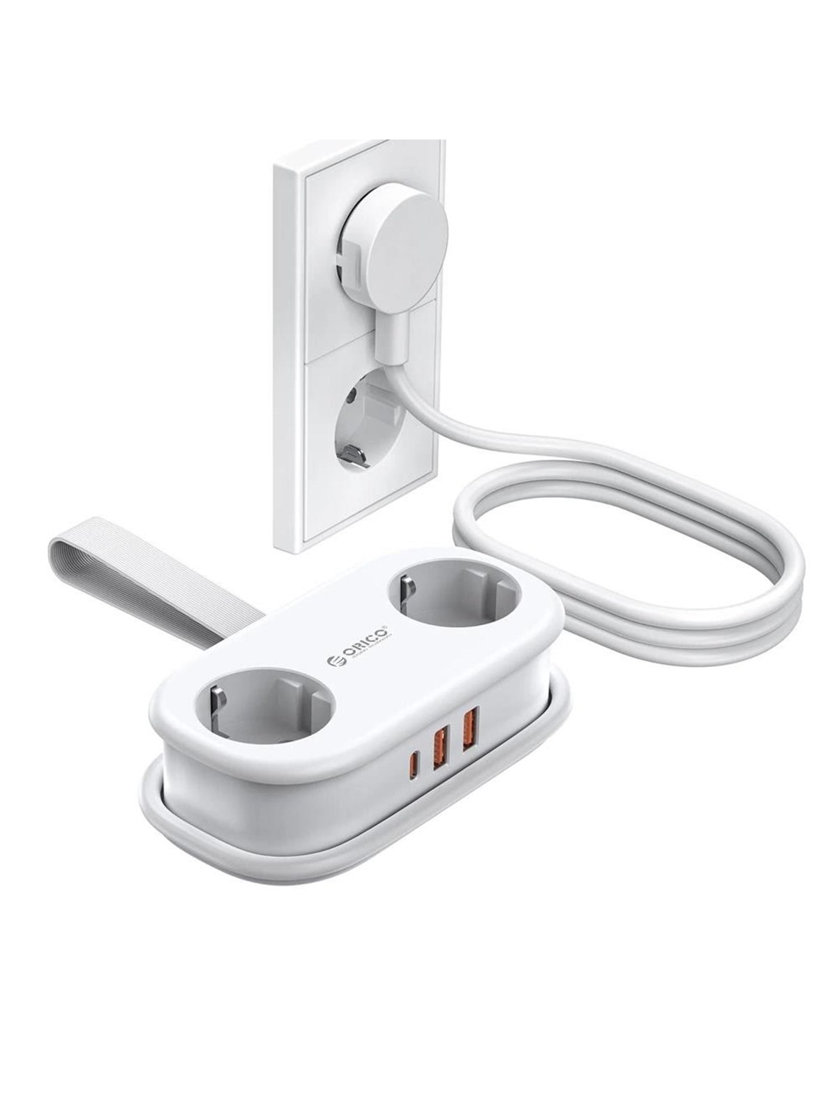 ORICO AP3 20W GaN 5in1 Power Strip - White