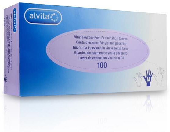 Alvita Guanti In Vinile Senza Polvere Taglia L 100 Pezzi