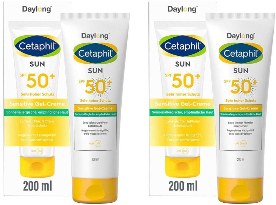 Cetaphil Sun Daylong SPF 50+ Sensitive Gel-Creme 2x200ml