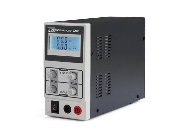 Spannungsprüfer Velleman Labornetzgerät LABPS6005SM , schwarz (schwarz, grau), B:85cm, Materialmix, Spannungsprüfer, Spannungsprüfer