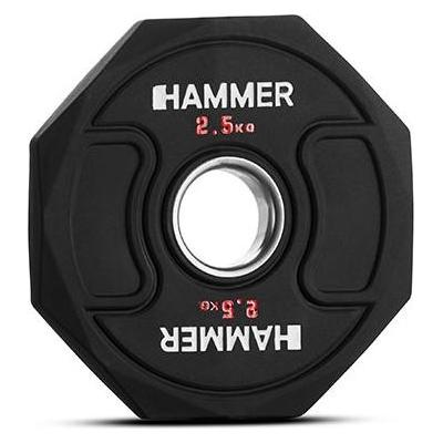 Hammer Fitness Octagon Hantelscheibe 50 mm 2,5 kg (1 x 2.5 kg) (17031)