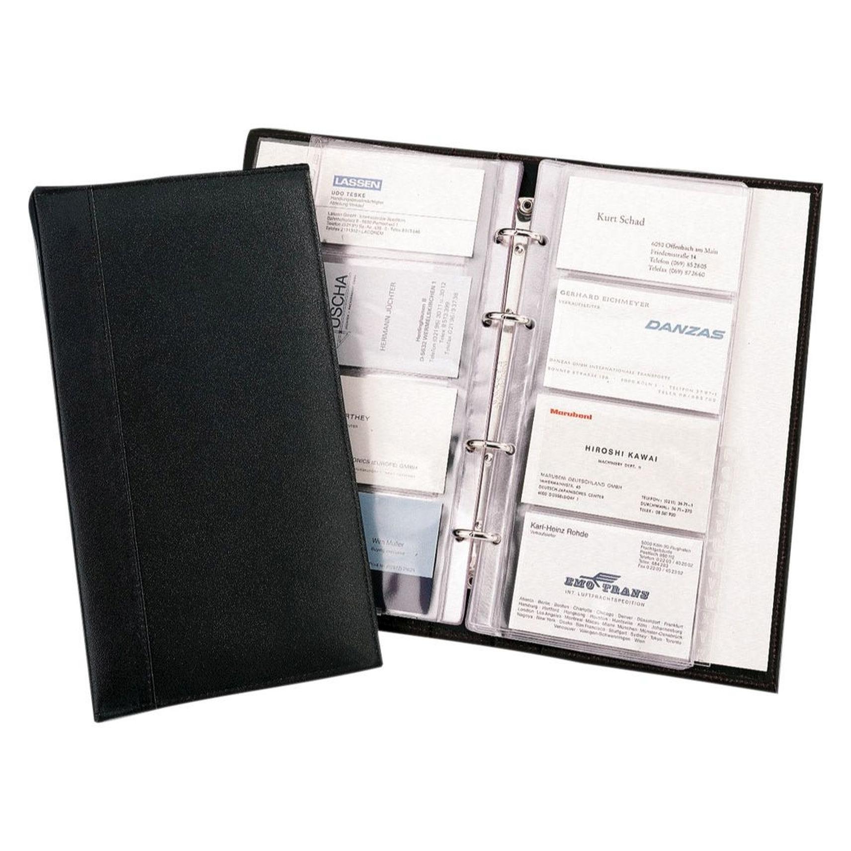Alassio Visitenkarten-Ringbuch schwarz (1x) (41008)