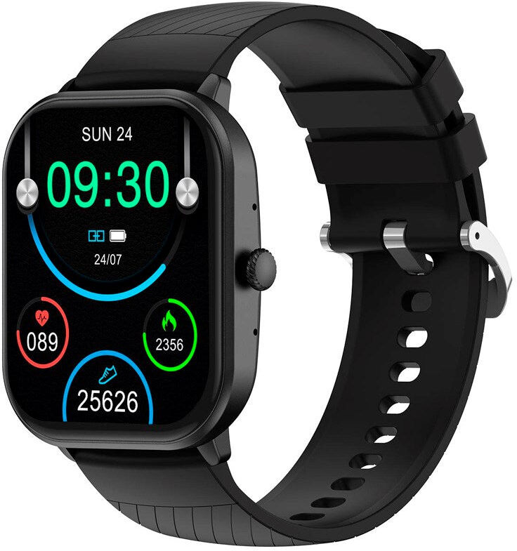 Denver SWC-187 Bluetooth Smartwatch med Indbygget Sundhedstracking og Stemmekontrol - Sort