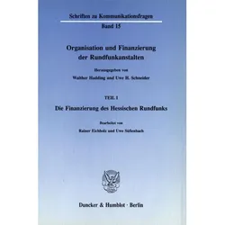 Organisation und Finanzierung der Rundfunkanstalten., Fachbücher
