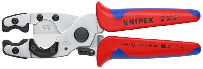 Coupe-tubes, pour tubes PER et Multicouche et gaines de protection Knipex (90 25 20)