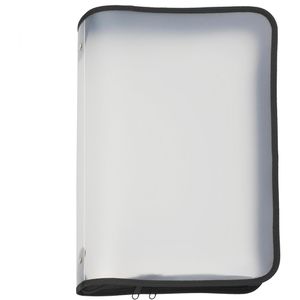 Foldersys Reißverschlusstasche 40451-30, B4, schwarz / transparent, aus PP