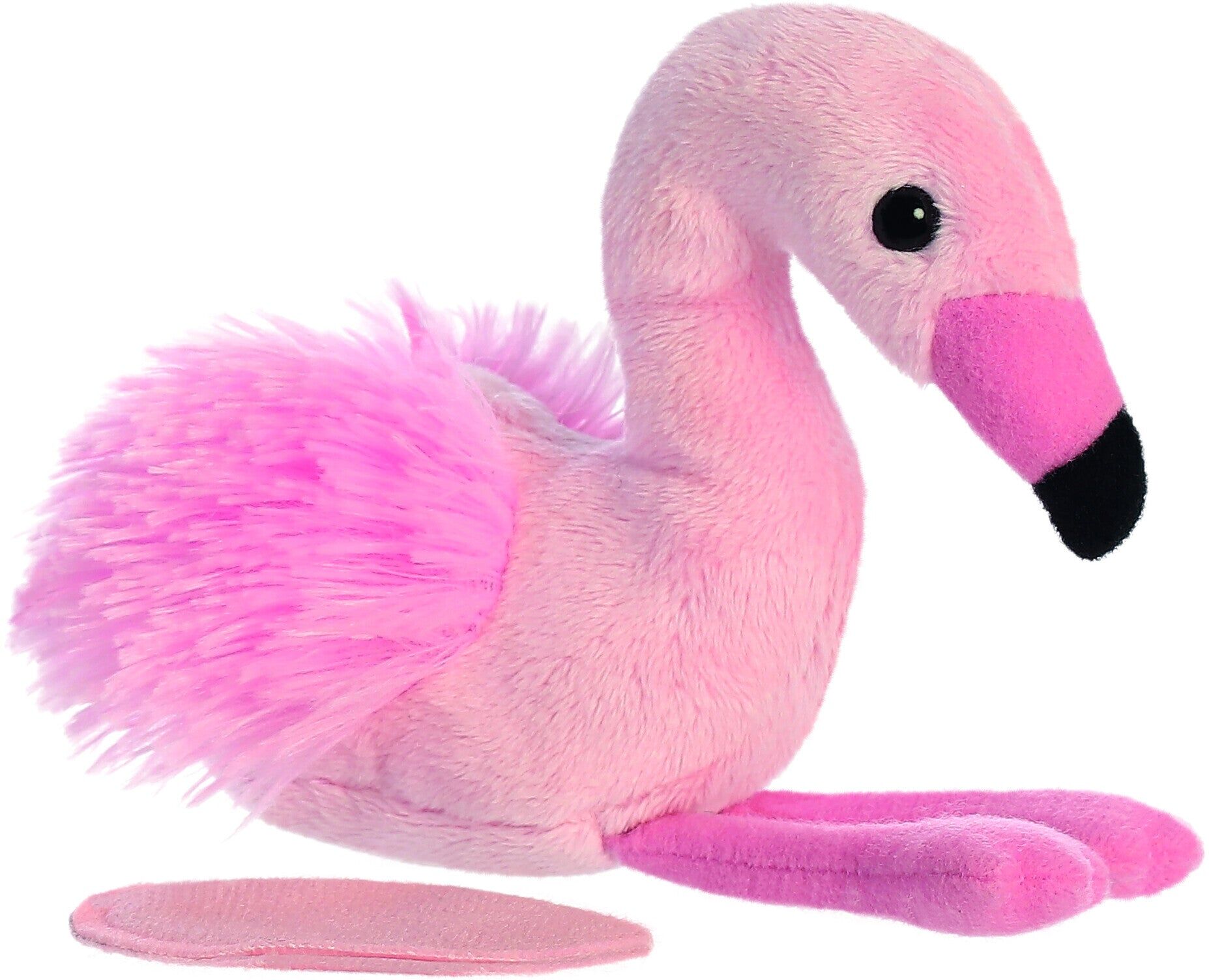 Aurora Shoulderkins Fay Flamingo 6-Inch Magnetic Shoulder Plush for Kids, Pink, 6 in