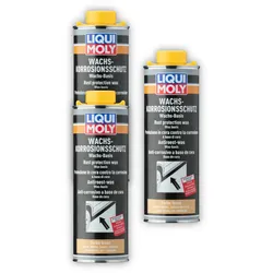 3x Korrosionsschutz LIQUI MOLY 6104 Wachs Konservierungswachs braun/transparent 1L