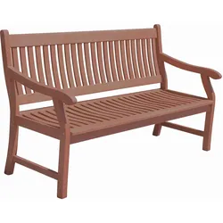 Sitzbank mit Lehne Naturfarben L: 158 cm
