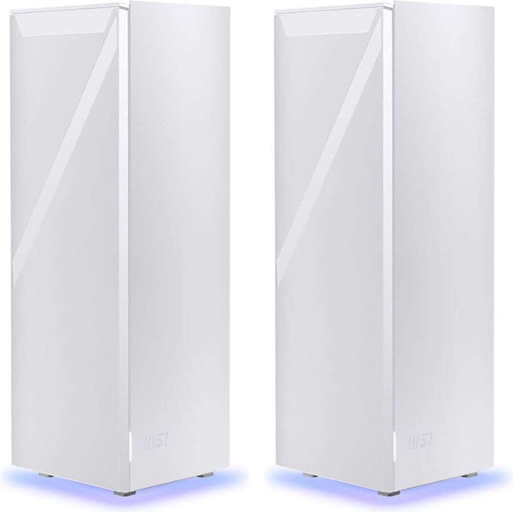 MSI WLAN-Router "Roamii BE Pro Mesh System - 2 Pack", weiß, B:11,85cm H:25,25cm T:10,8cm, Router, WLAN-Router