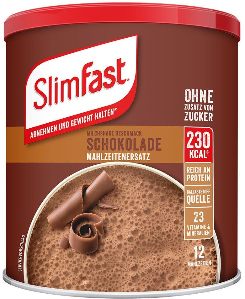 SlimFast Slim Fast Milchshake-Pulver Schokolade Pulver 450 g 450 g Pulver