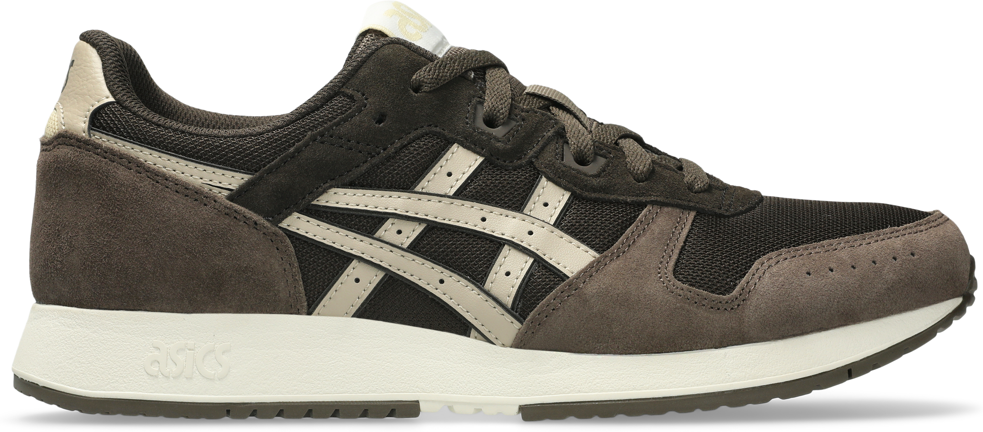 Sneaker ASICS SPORTSTYLE "LYTE CLASSIC", Damen, Gr. 36, braun (schwarz coffee, feather grau), Textil, Schuhe Sneaker schwarz coffee, feather grau 36